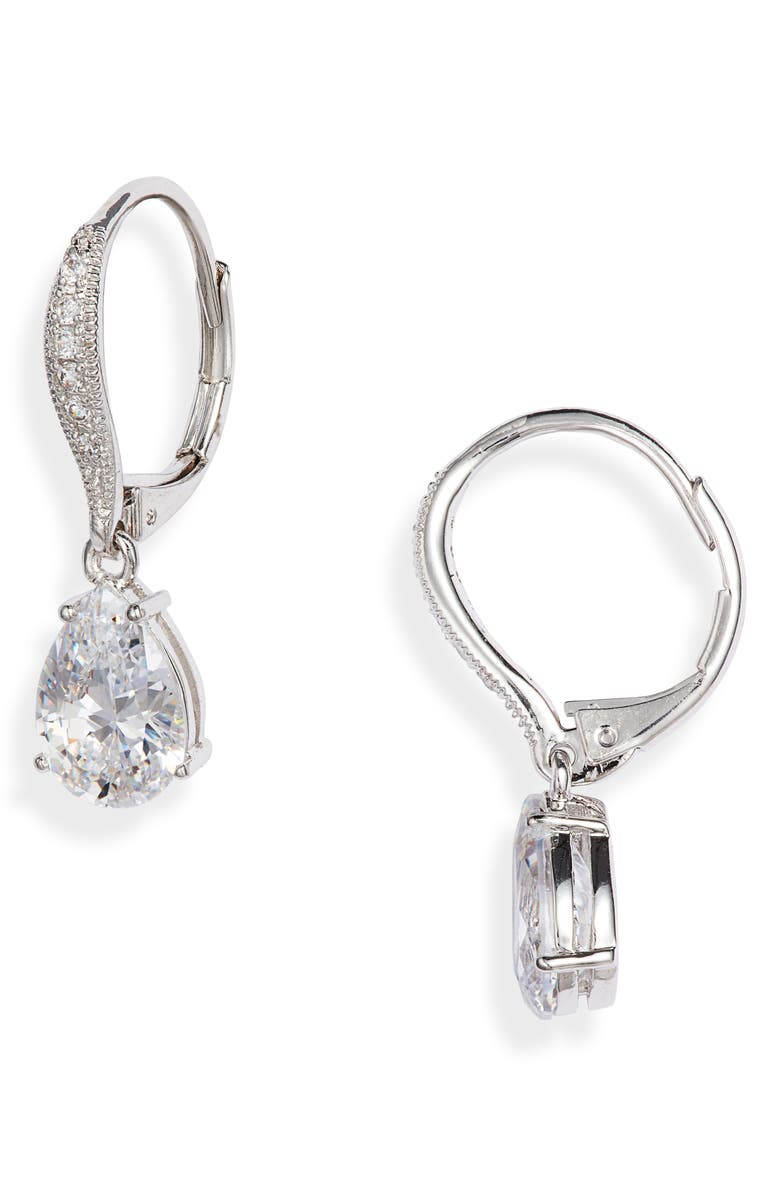Nadri Cubic Zirconia Teardrop Earrings, Main, color,