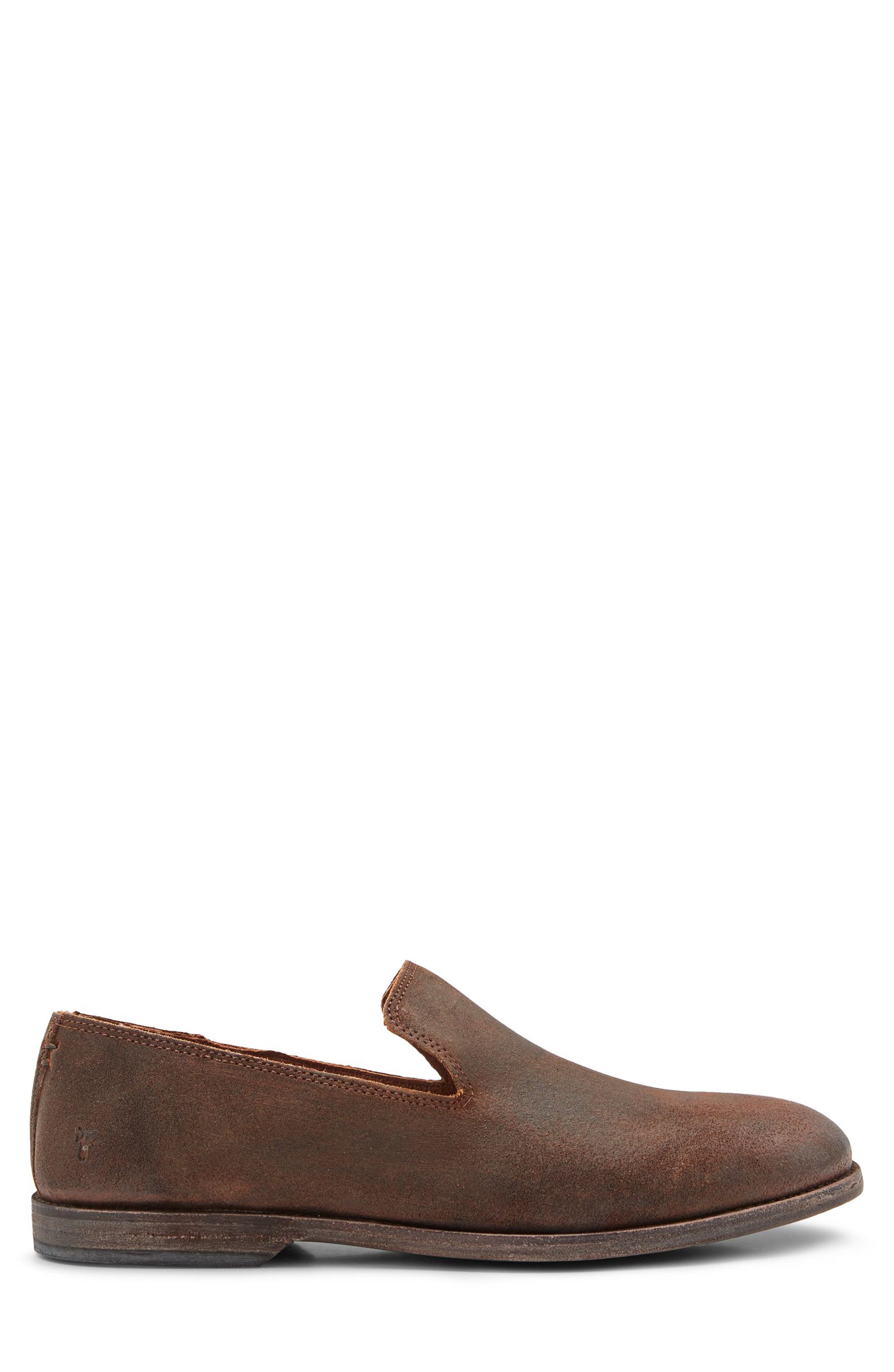 Chris Venetian Loafer, Alternate, color, GINGER - WAXED SUEDE LEATHER