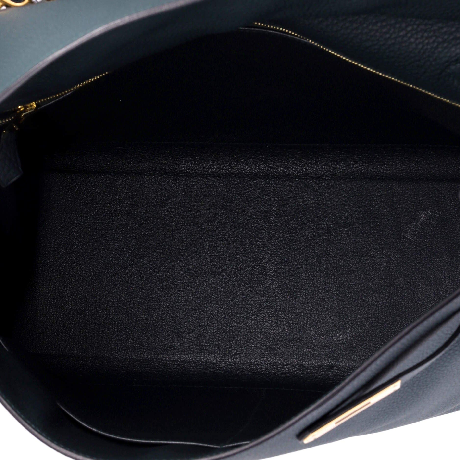 Pre-Owned Hermes Kelly Handbag Green Togo with Gold Hardware 35, Alternate, color, Vert Cypress