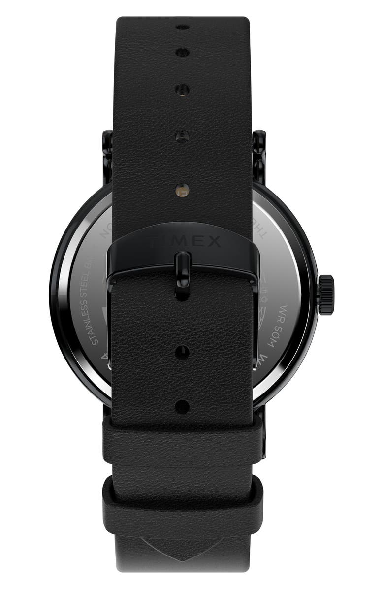 Timex<sup>®</sup> Day of the Dead Weekender Leather Strap, 40mm, Alternate, color,