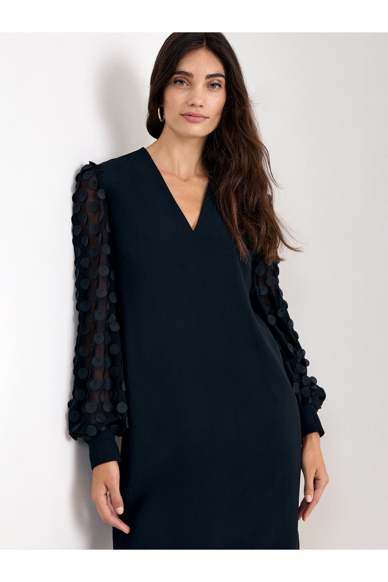 Laura Mini Dress, Alternate, color, Black