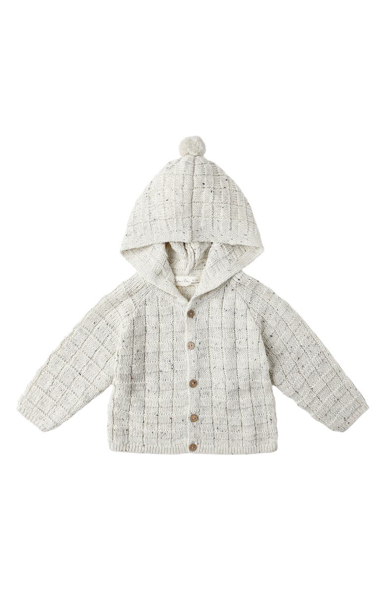 QUINCY MAE Tassel Hooded Cardigan, Main, color, Oatmeal