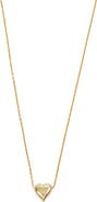 Argento Vivo Sterling Silver Carded Puffy Heart Pendant Necklace