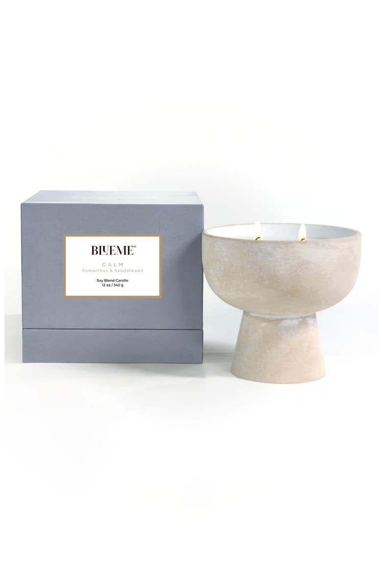 Calm Medium Ceramic Candle, Main, color, NO COLOR