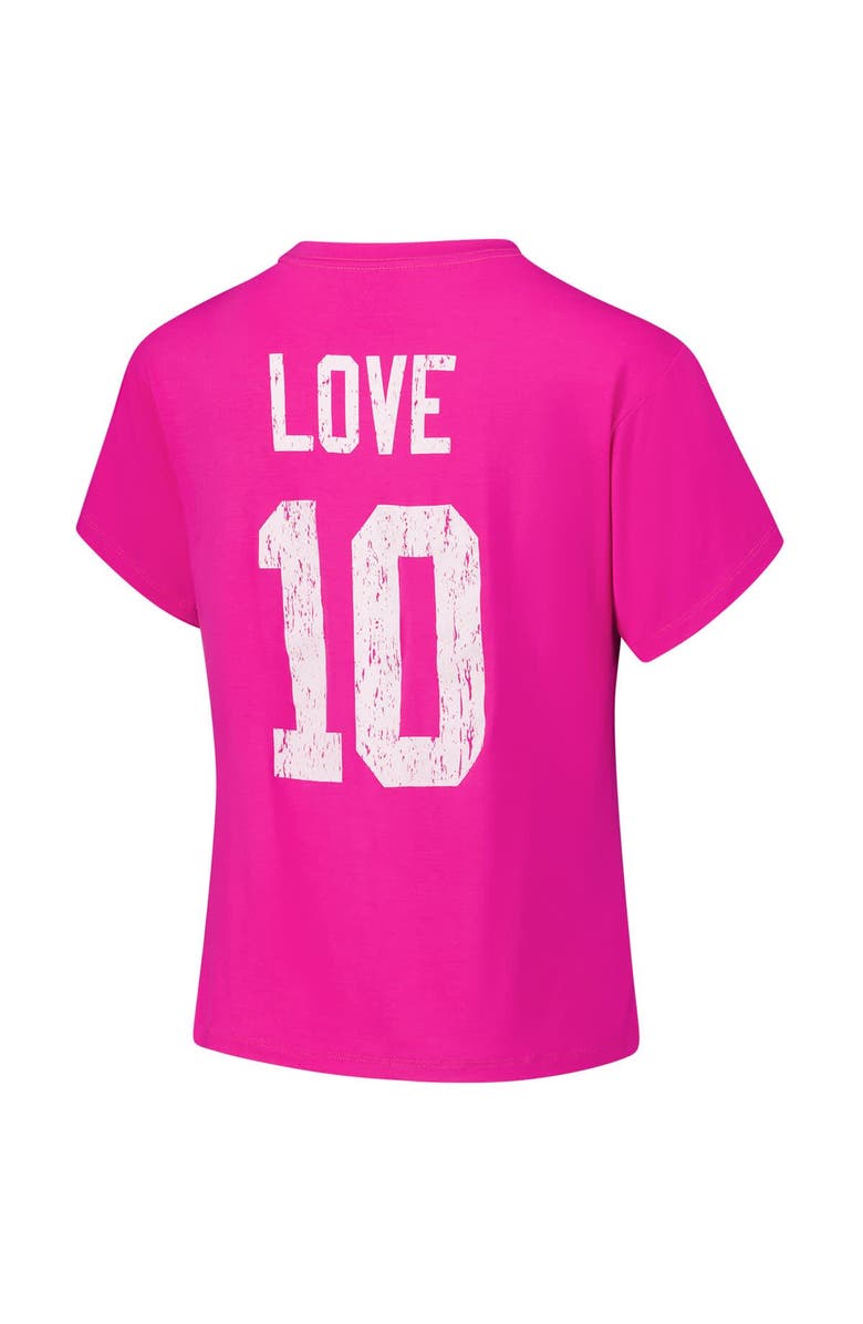 Majestic Threads Women's Majestic Threads Jordan Love Pink Green Bay Packers Name & Number T-Shirt, Alternate, color, Pink