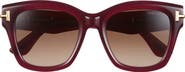 TOM FORD 53mm Gradient Butterfly Sunglasses