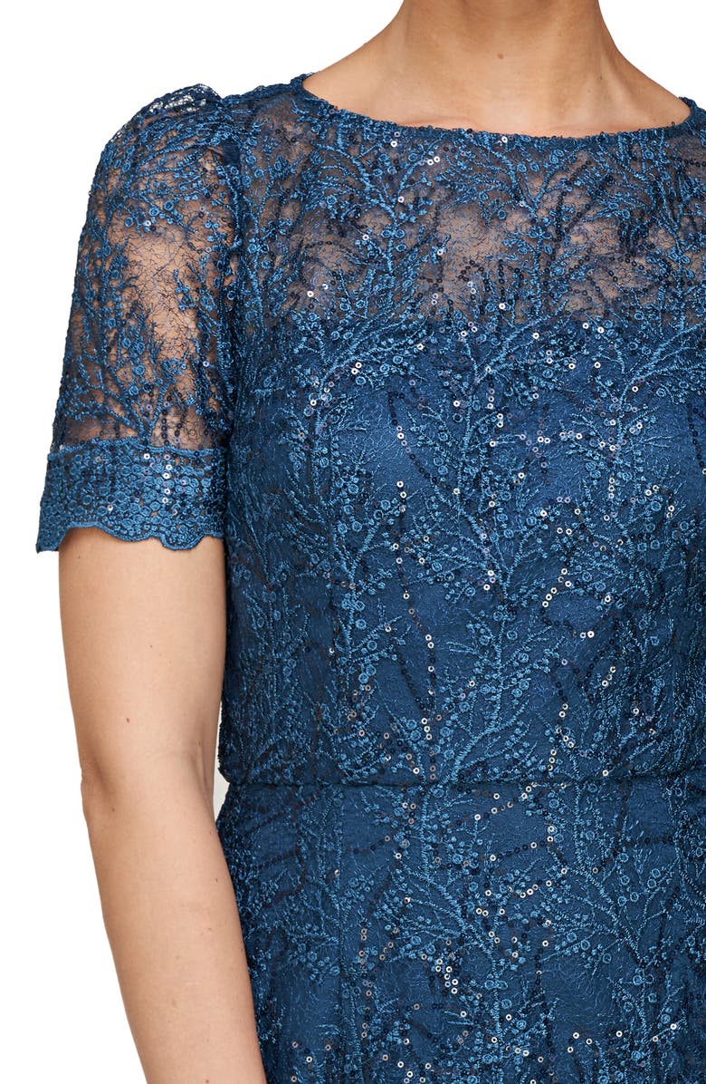 JS Collections Abbie Column Ankle Gown, Alternate, color,