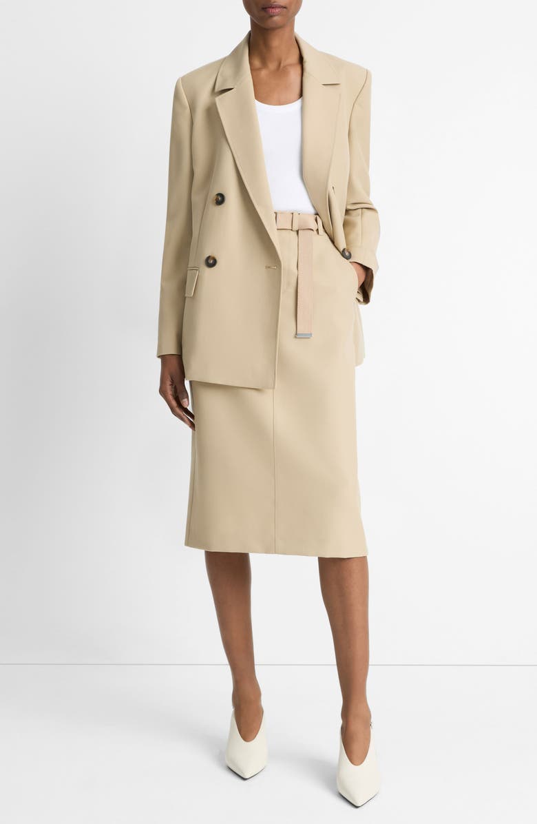 Vince Double Breasted Blazer, Alternate, color, Mojave