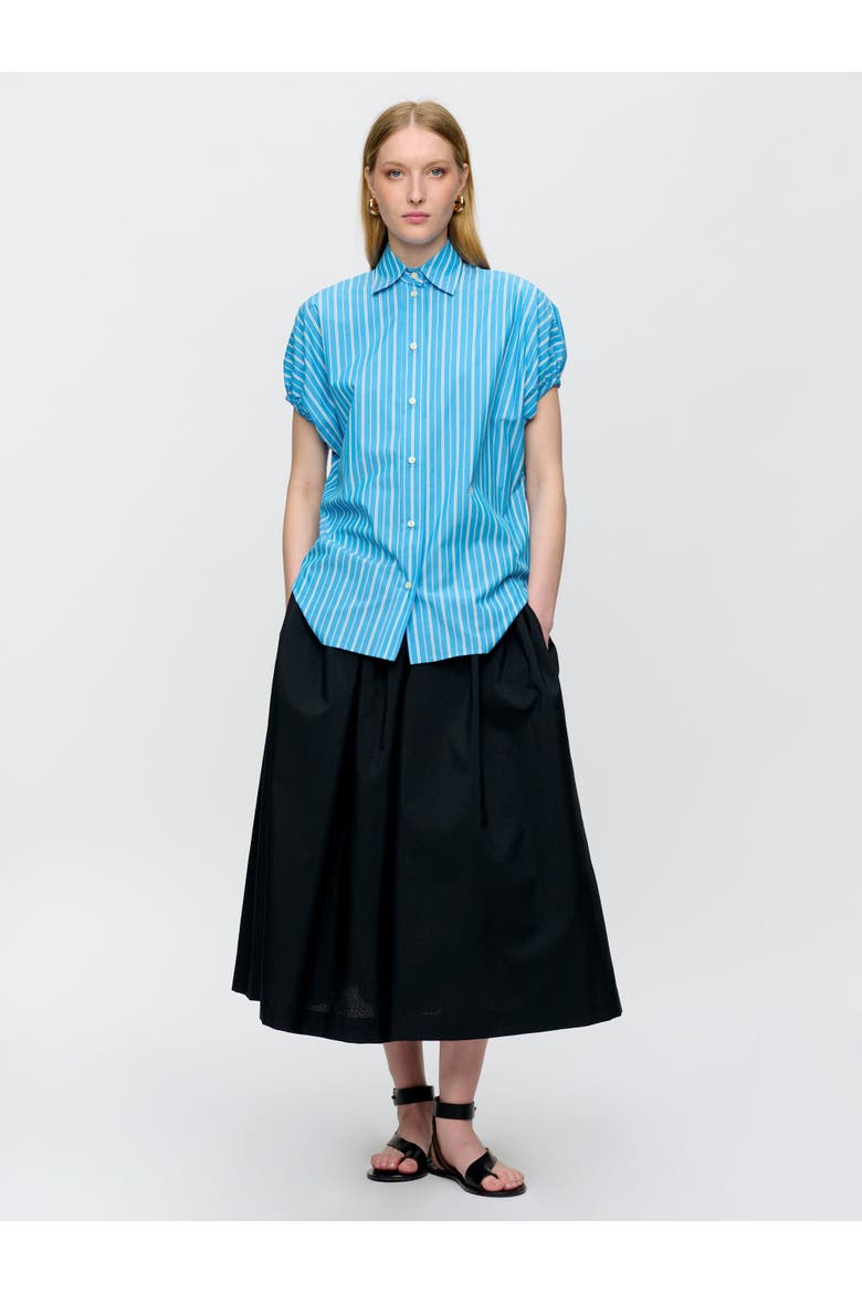 Lecce Capsleeve shirt Blue Stripe, Alternate, color, Blue Stripe