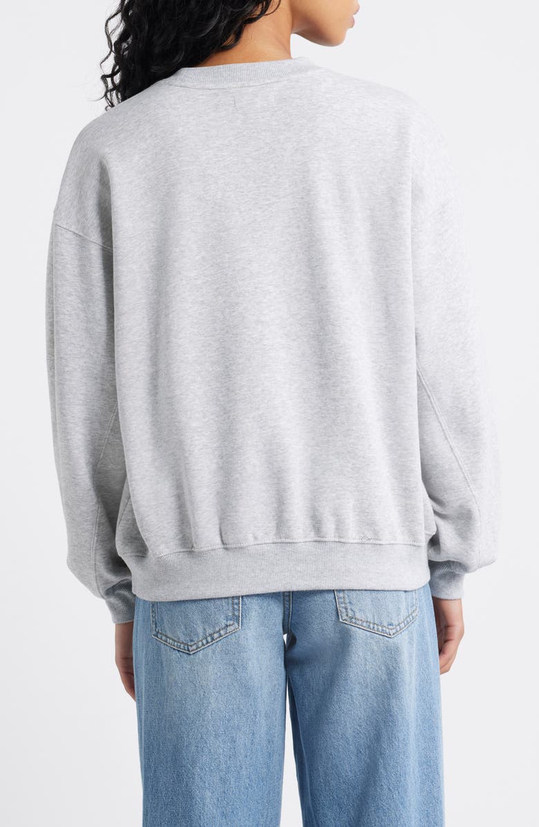 BP. Relaxed Cotton Blend Sweatshirt, Alternate, color, Grey Soft Heather