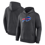 Logo Athletic Men's Logo Athletic Heather Charcoal Buffalo Bills Primary Logo Hoodie