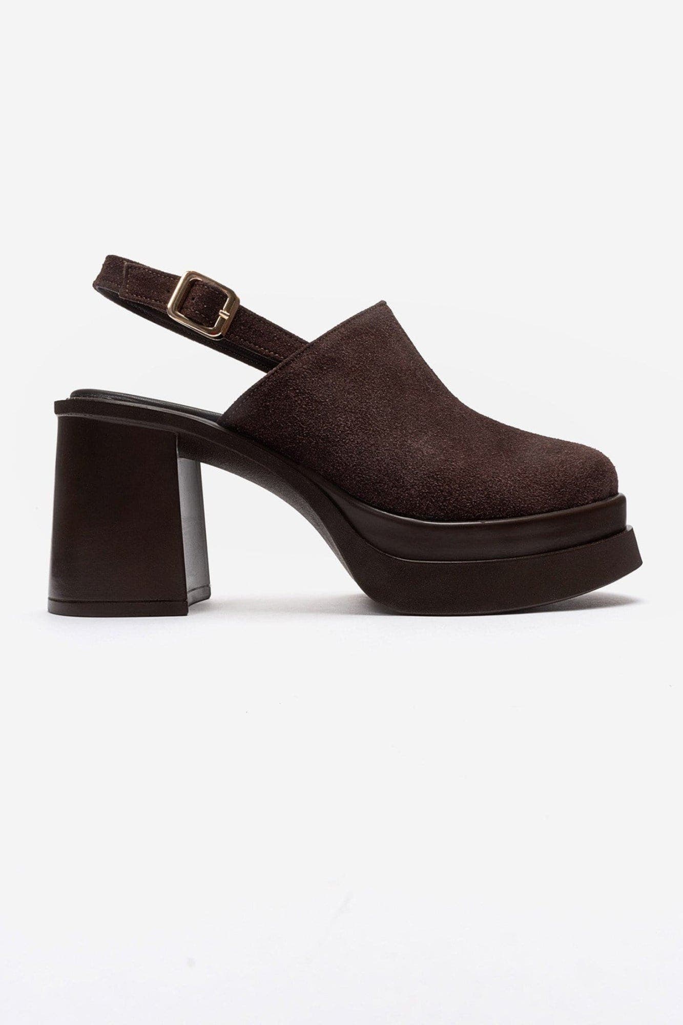 Bavix Block Heel Platform Sandal, Alternate, color, Brown Suede