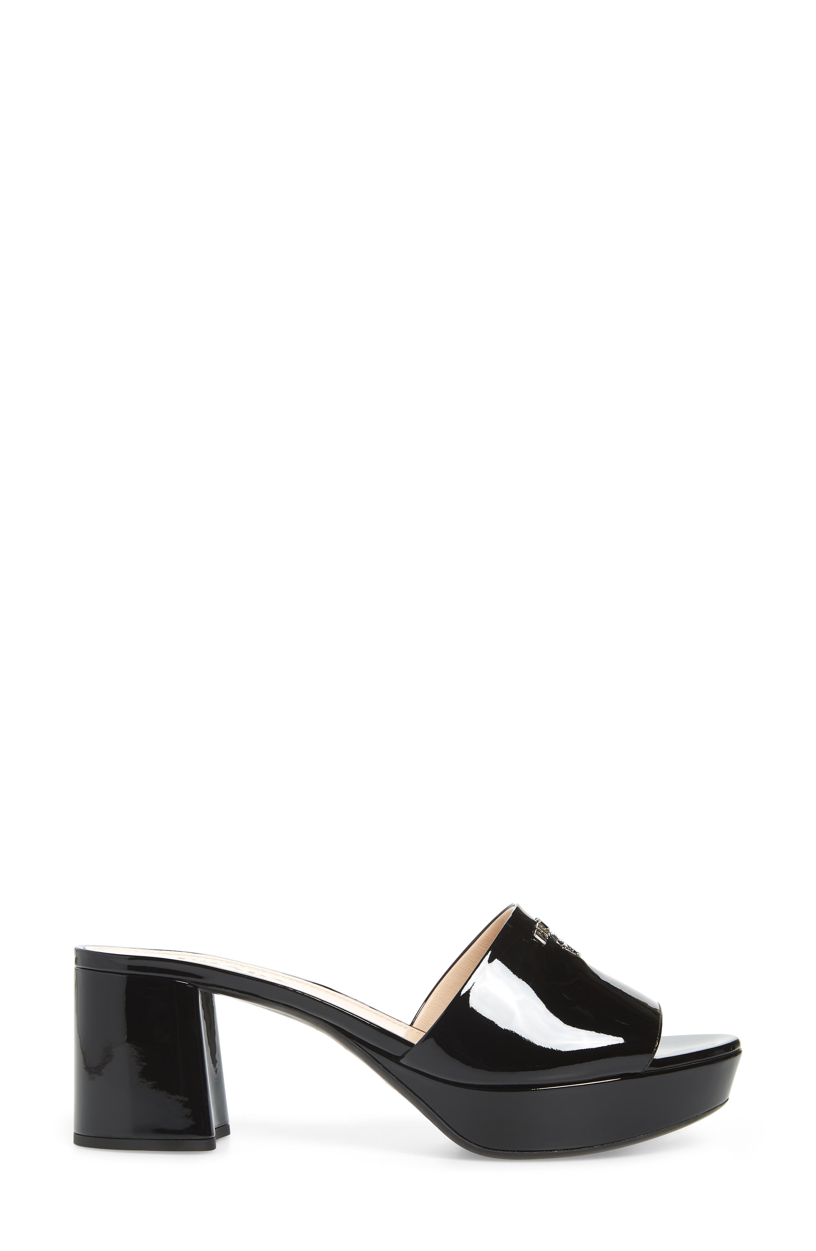 Prada Platform Slide Sandal, Alternate, color, 