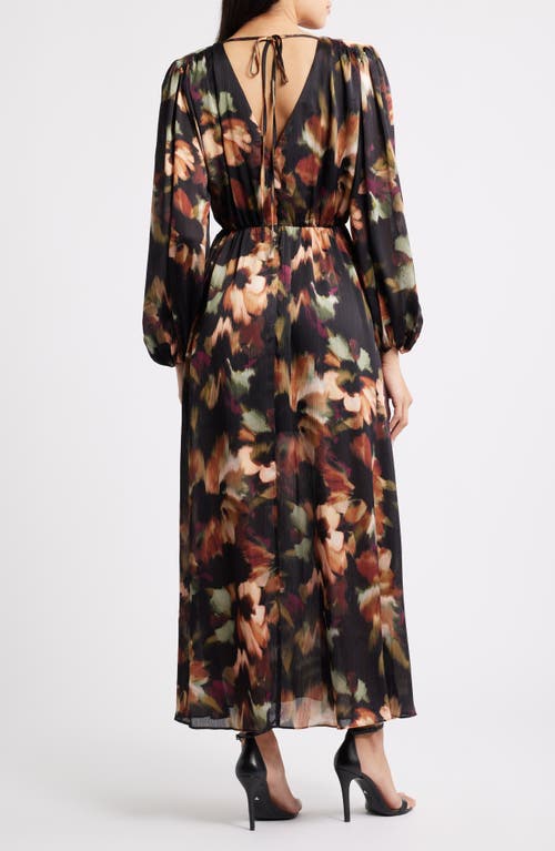 Parker The Filia Long Sleeve Maxi Dress In Black