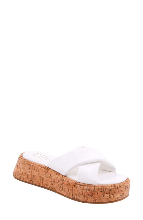 Lydia Platform Slide Sandal (Women)