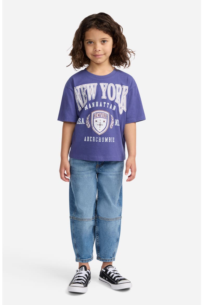 Kids' Logo Graphic T-Shirt, Alternate, color, SKIPPER BLUE