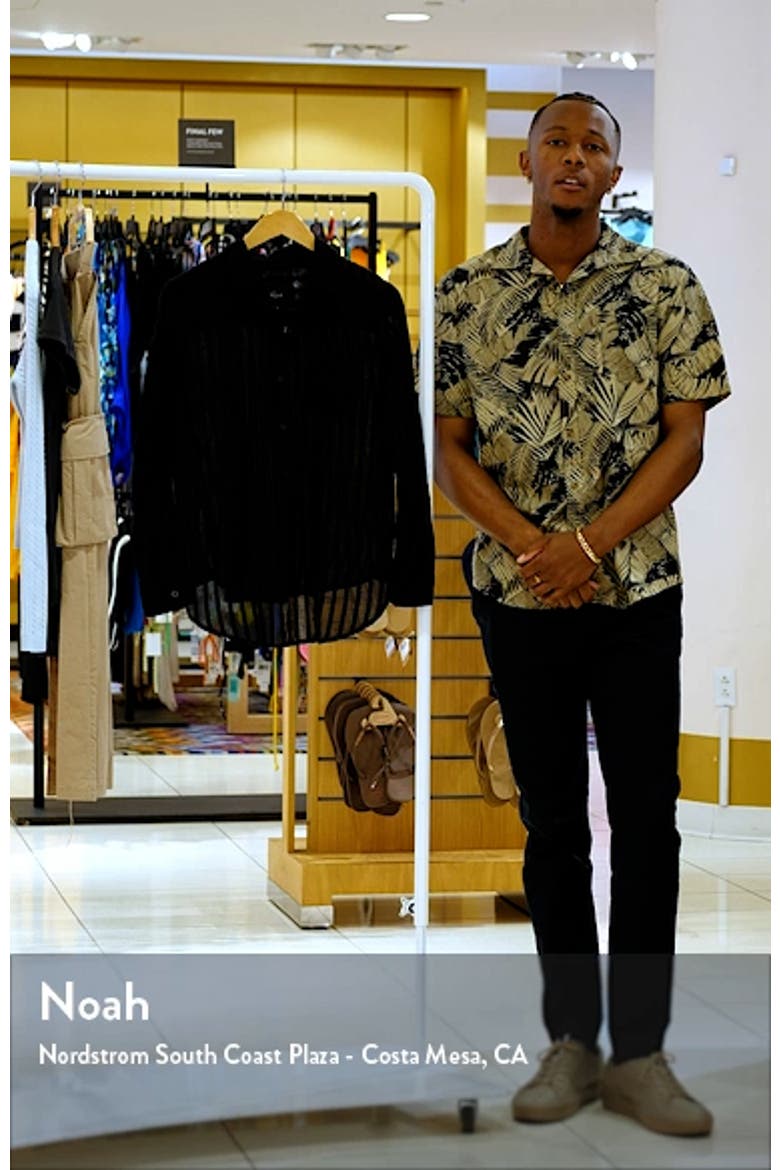 Charli Shadow Stripe Cotton Button-Up Shirt video