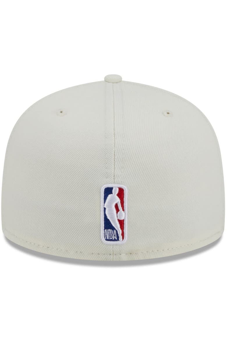 New Era x Staple Men's New Era x Staple Cream/Black Chicago Bulls NBA x Staple Two-Tone 59FIFTY Fitted Hat, Alternate, color,