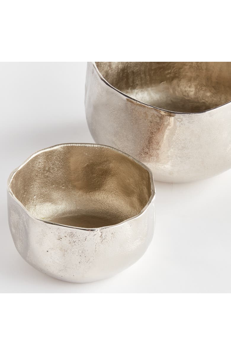 Napa Home & Garden Amelia Cachepot Planters, Set of 2, Alternate, color, Silver