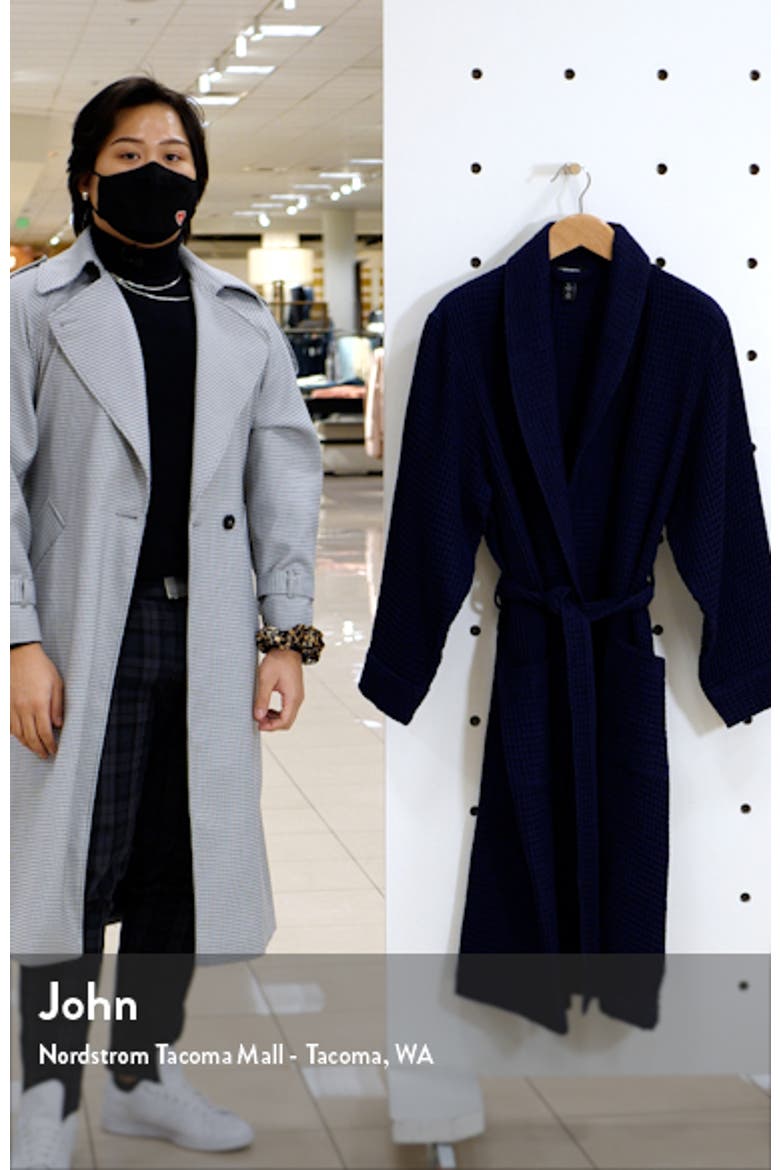Men's Waffle Knit Cotton Robe video