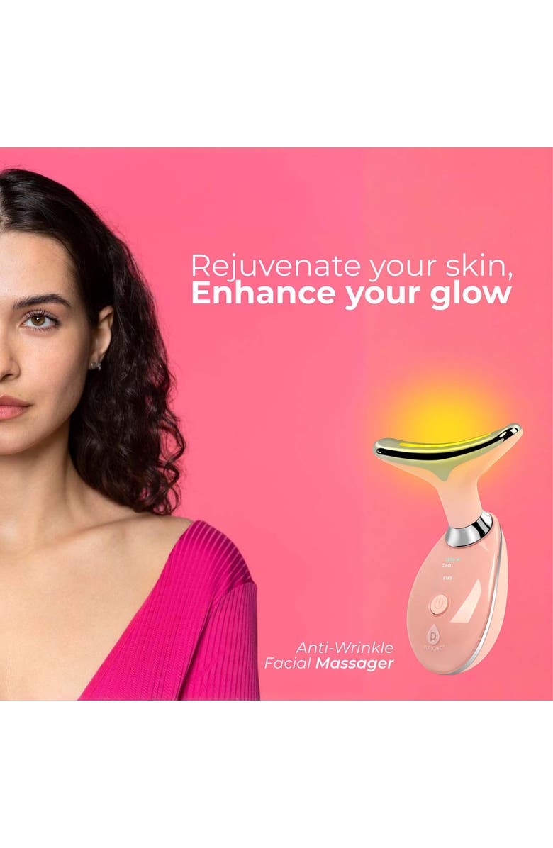 LED Glow Set - 7-in-1 LED Light Therapy Face Mask + 7-in-1 LED Face & Neck Sculpting Wand