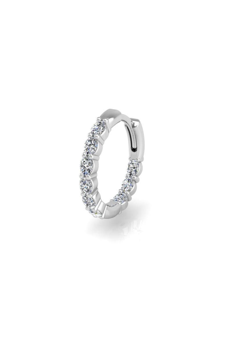 Seed2Stone The Big-O Single Hoop, Main, color, White Gold
