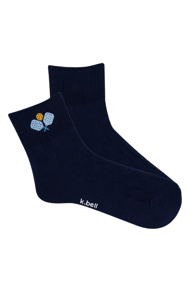 K Bell Socks Assorted 2-Pack Pickleball Quarter Socks, Alternate, color, Asst