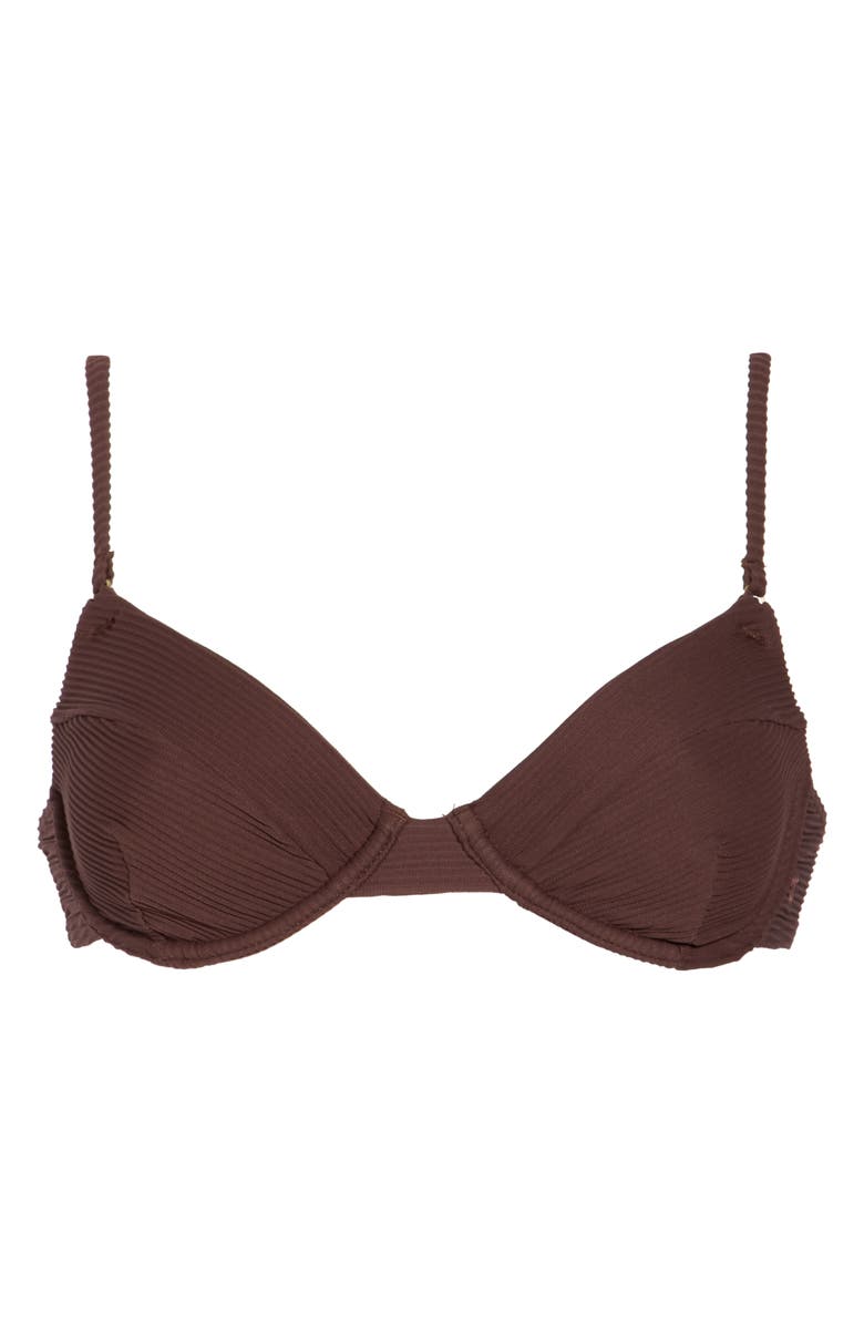 Billabong Morgan Tanlines U-Wire Bikini Top, Main, color, Kona