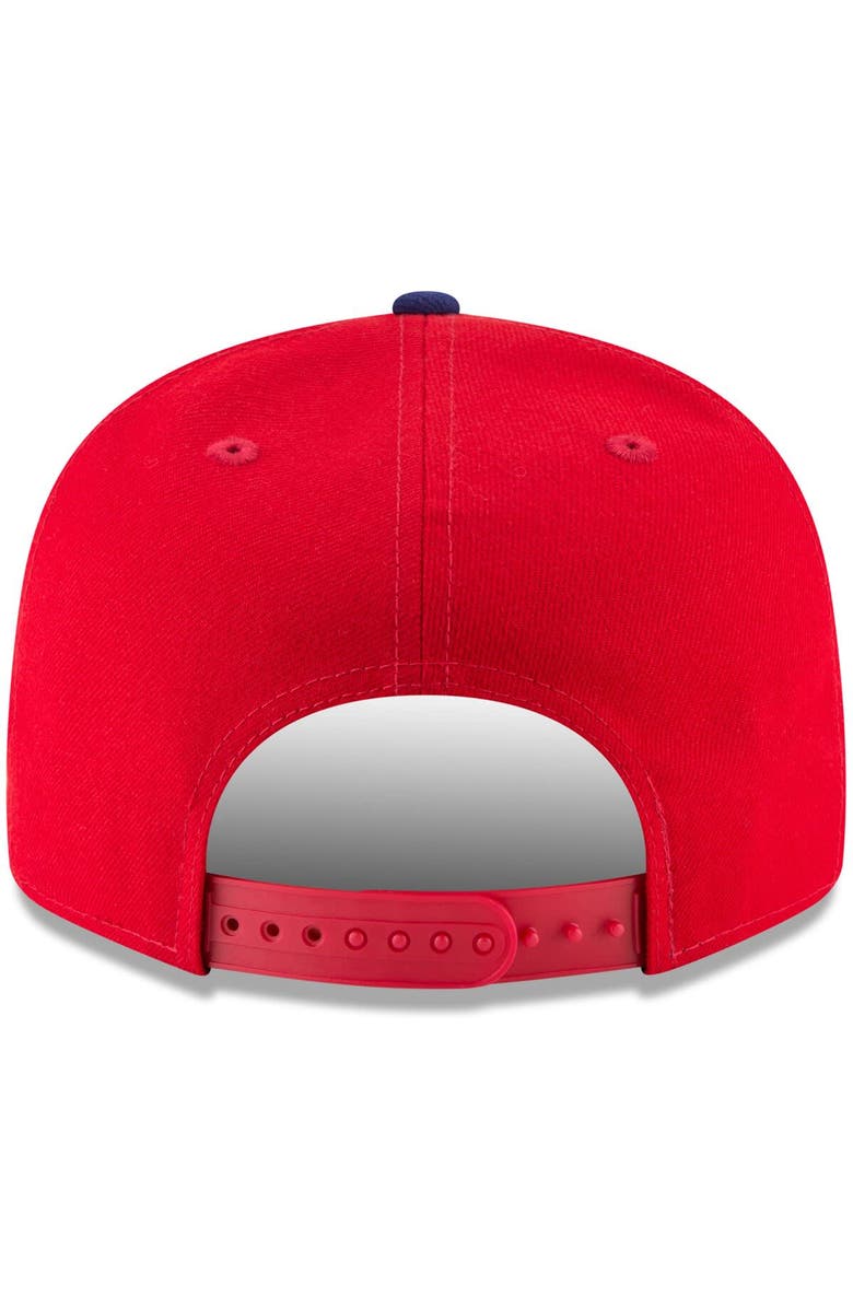 New Era Men's New Era Red Philadelphia Phillies Team Color 9FIFTY Snapback Hat, Alternate, color, 