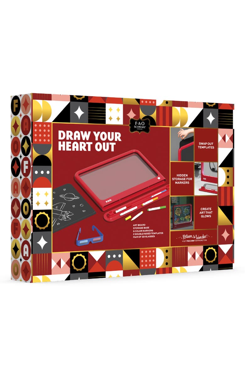 FAO Schwarz Drawing Light Designer Toy, Alternate, color, Red
