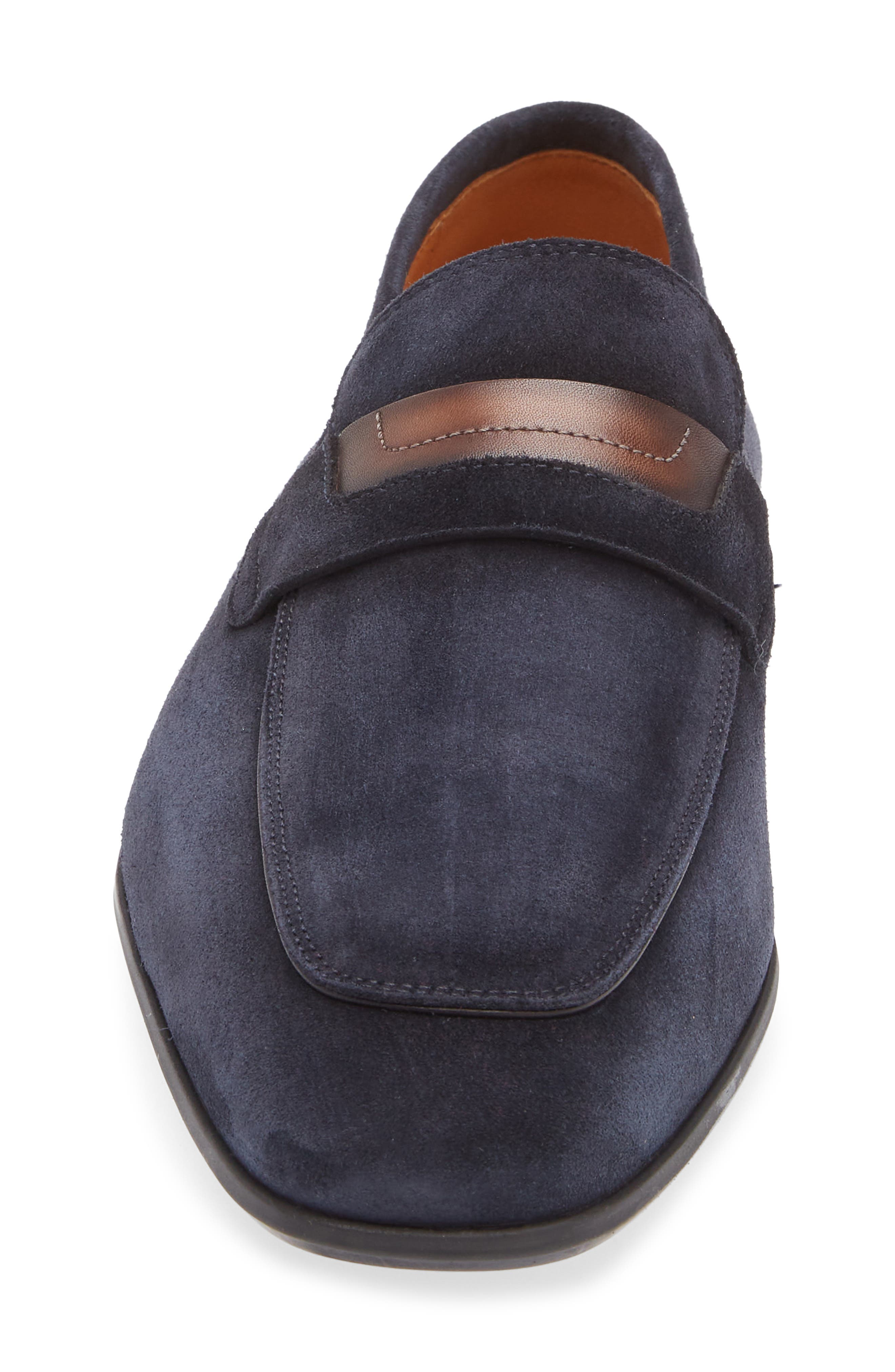 Ratan Loafer, Alternate, color, NAVY SUEDE / LENO