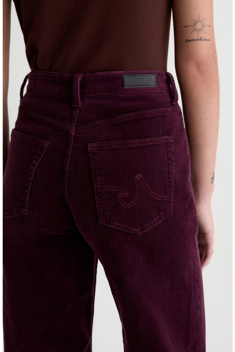 Saige High Waist Wide Leg Jeans, Alternate, color, JAZZ BERRY