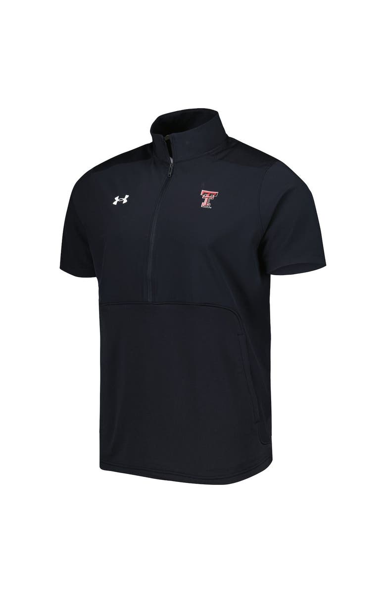 Under Armour Men's Under Armour Black Texas Tech Red Raiders Motivate 2.0 Half-Zip Jacket, Alternate, color,