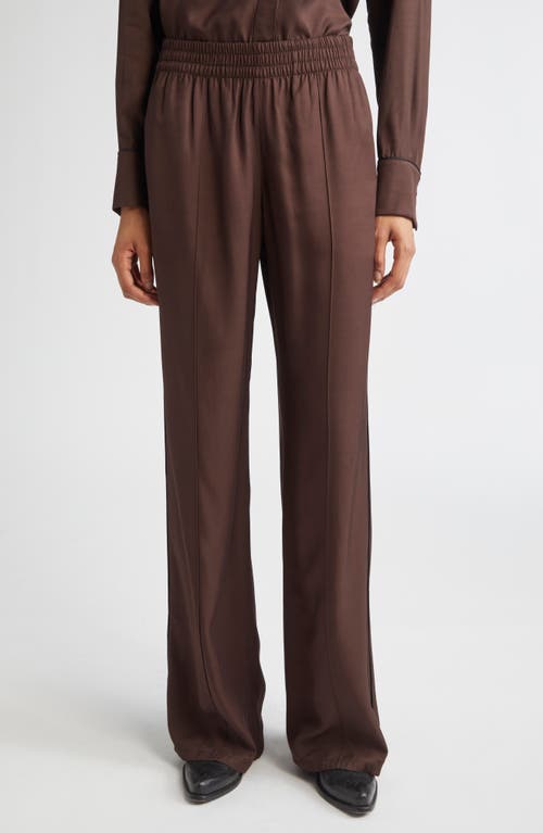 Golden Goose Journey Fluid Track Pants In Brown