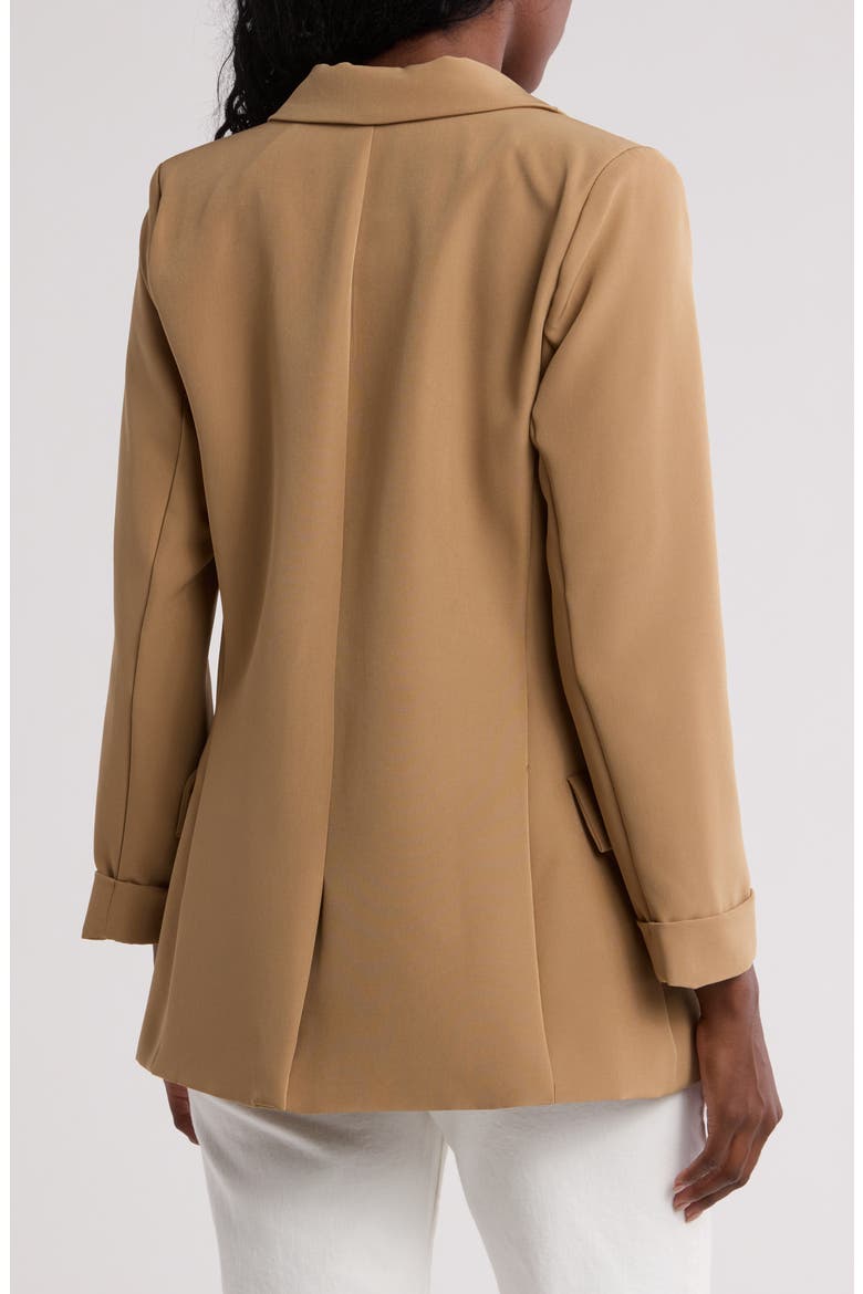 Notch Collar Blazer, Alternate, color, TAN