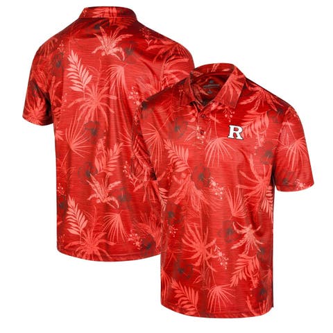 Men's Colosseum Scarlet Rutgers Scarlet Knights Palms Team Polo
