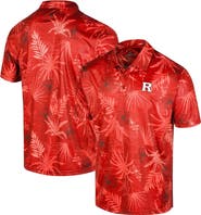 COLOSSEUM Men's Colosseum Scarlet Rutgers Scarlet Knights Palms Team Polo