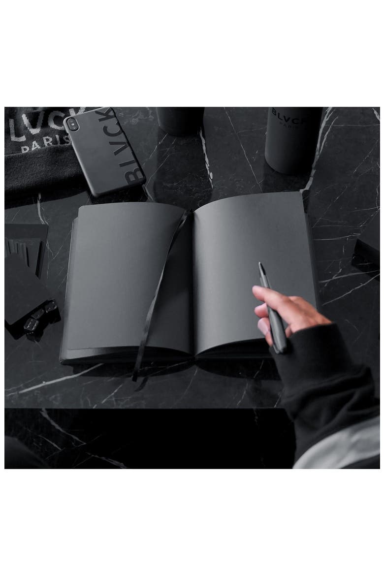 Blvck Notebook with Pen, Alternate, color, Black