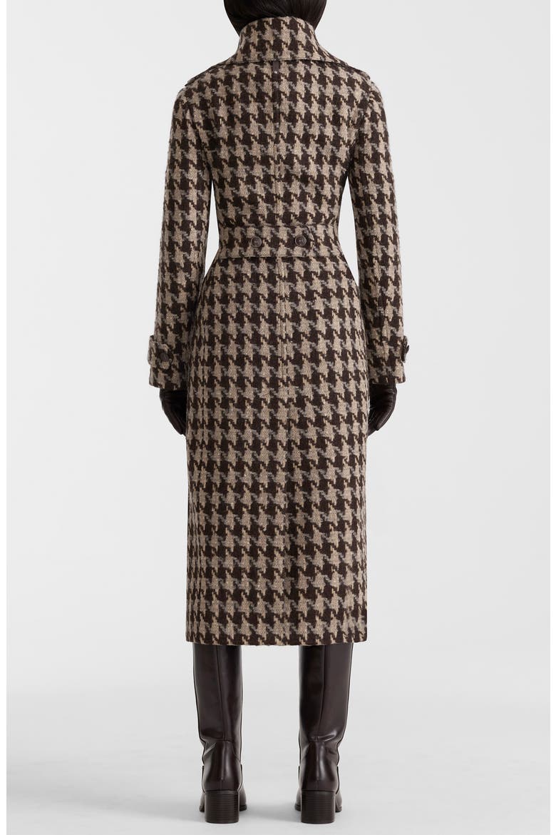 Elodie Double Breasted Wool Blend Coat, Alternate, color, COFFEE
