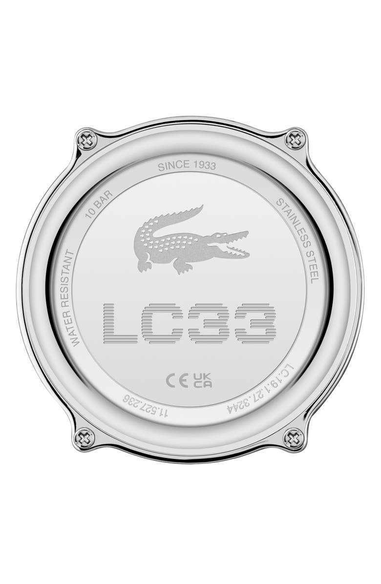 Lacoste LC33 Silicone Strap Watch, 45mm, Alternate, color, Blue