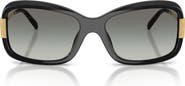 Tory Burch 56mm Rectangular Sunglasses