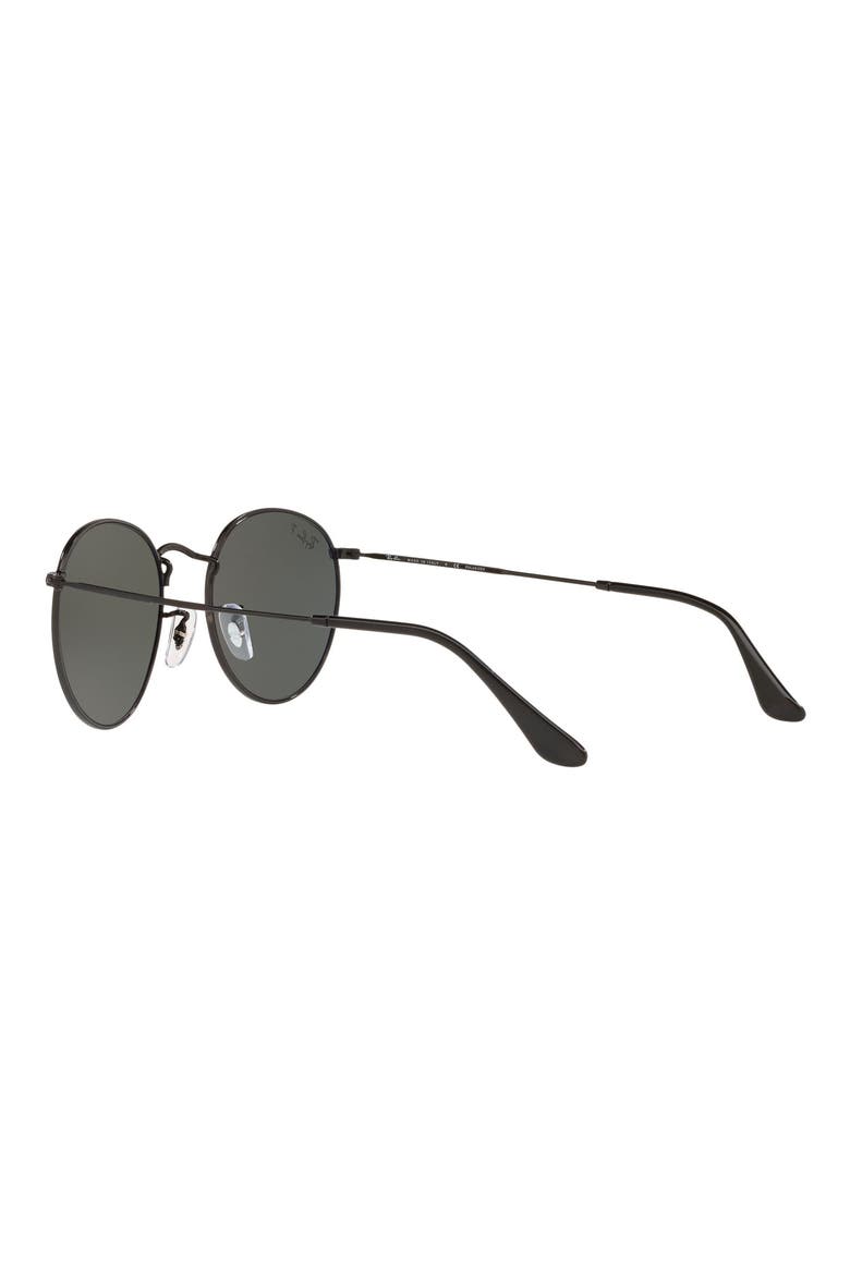 53mm Evolve Photochromic Round Sunglasses, Alternate, color, BLACK/ BLACK POLAR
