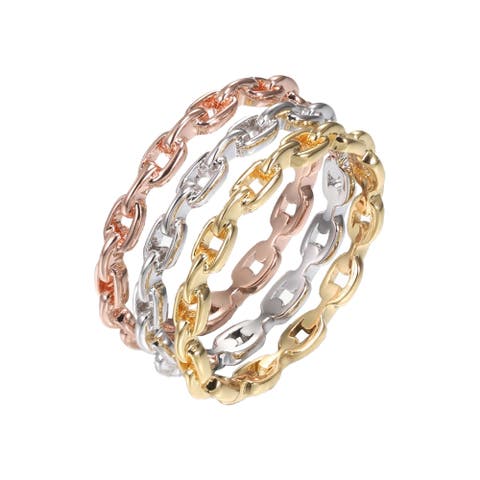 Triple Link Trio Color Ring Set