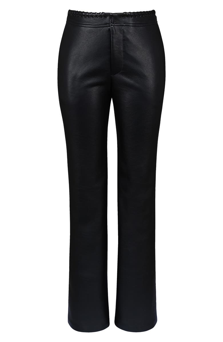 HOUSE OF CB Adara Faux Leather Pants, Alternate, color, Black