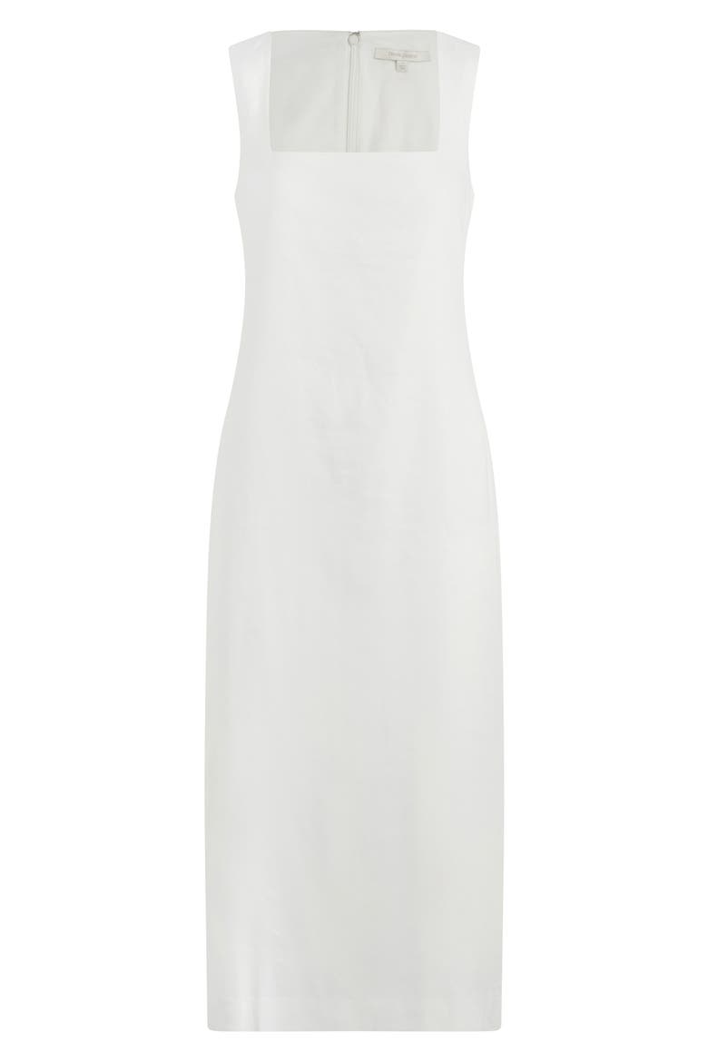 The Perfect Opportunity Linen Blend Midi Dress, Alternate, color, WHITE