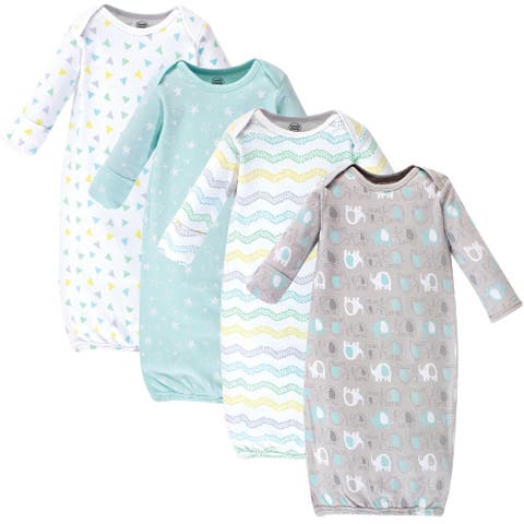 4Pk Interlock Gowns (Baby)
