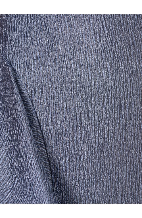 Shop Adrianna Papell Shimmer Jacquard Cascade Ruffle Gown In Spring Blue