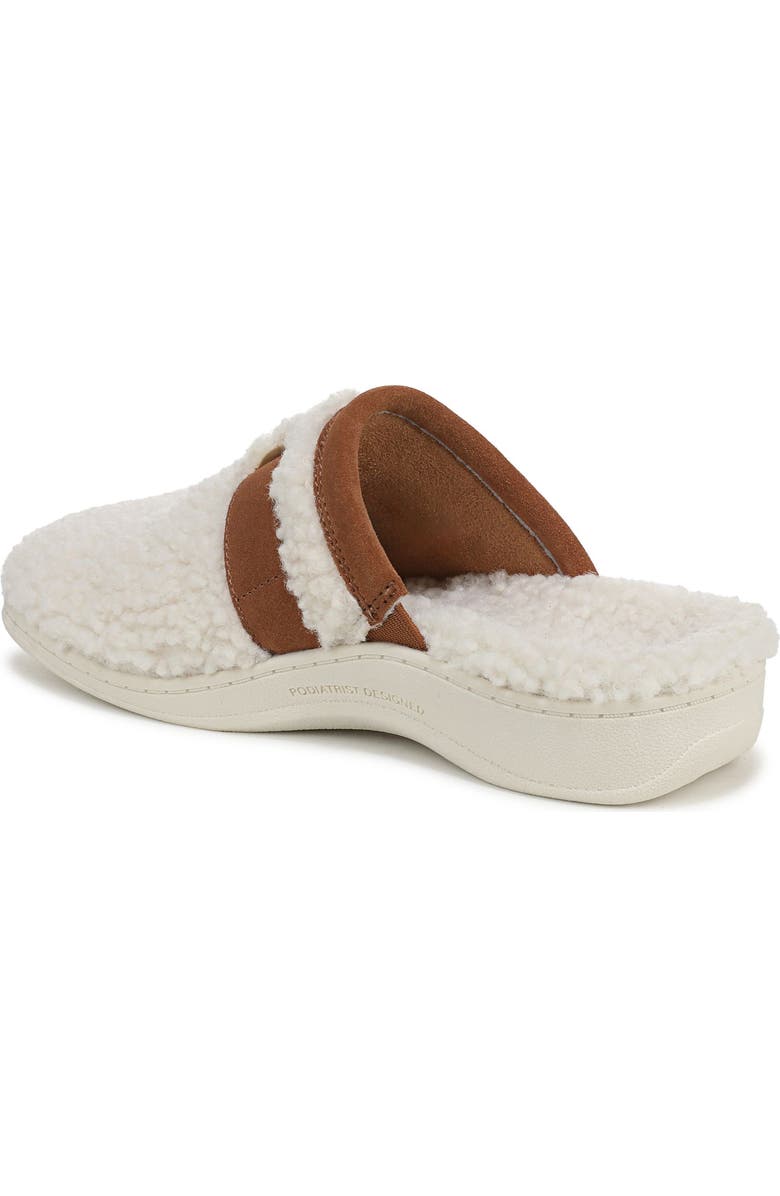 Vionic Izzy Faux Shearling Clog, Alternate, color, Cream