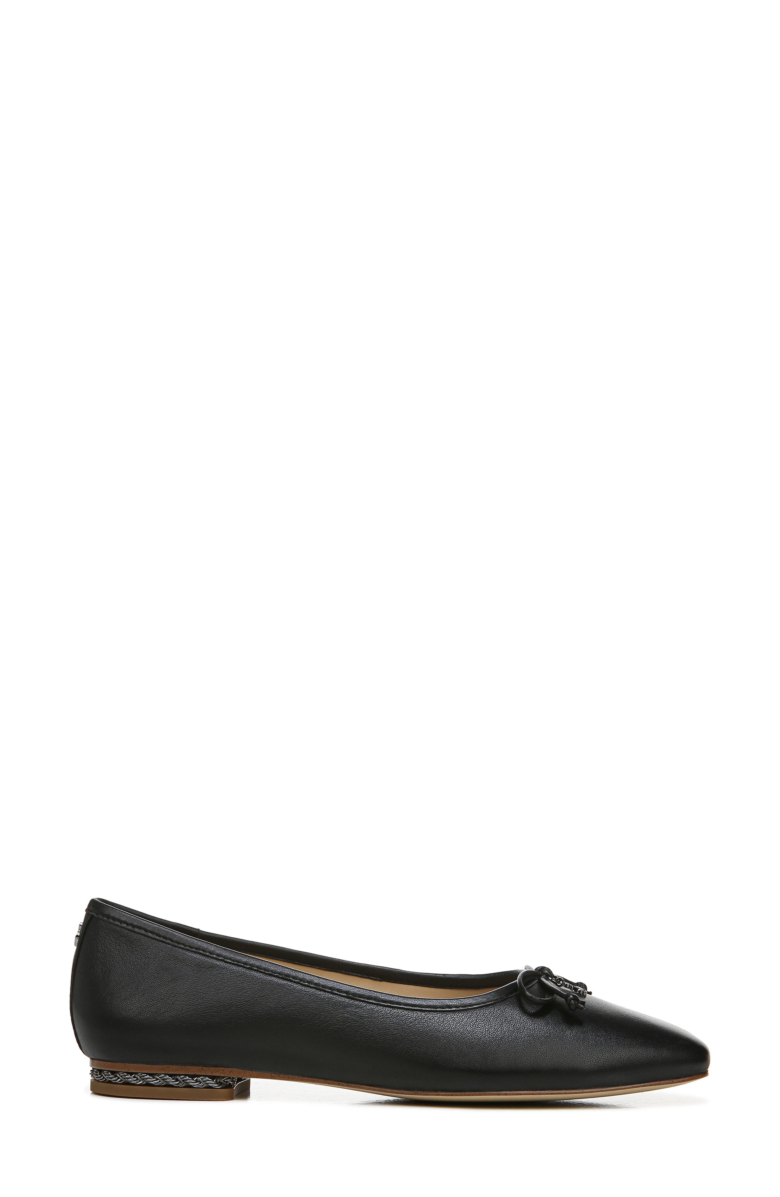 Marisol Ballet Flat, Alternate, color, BLACK LEATHER