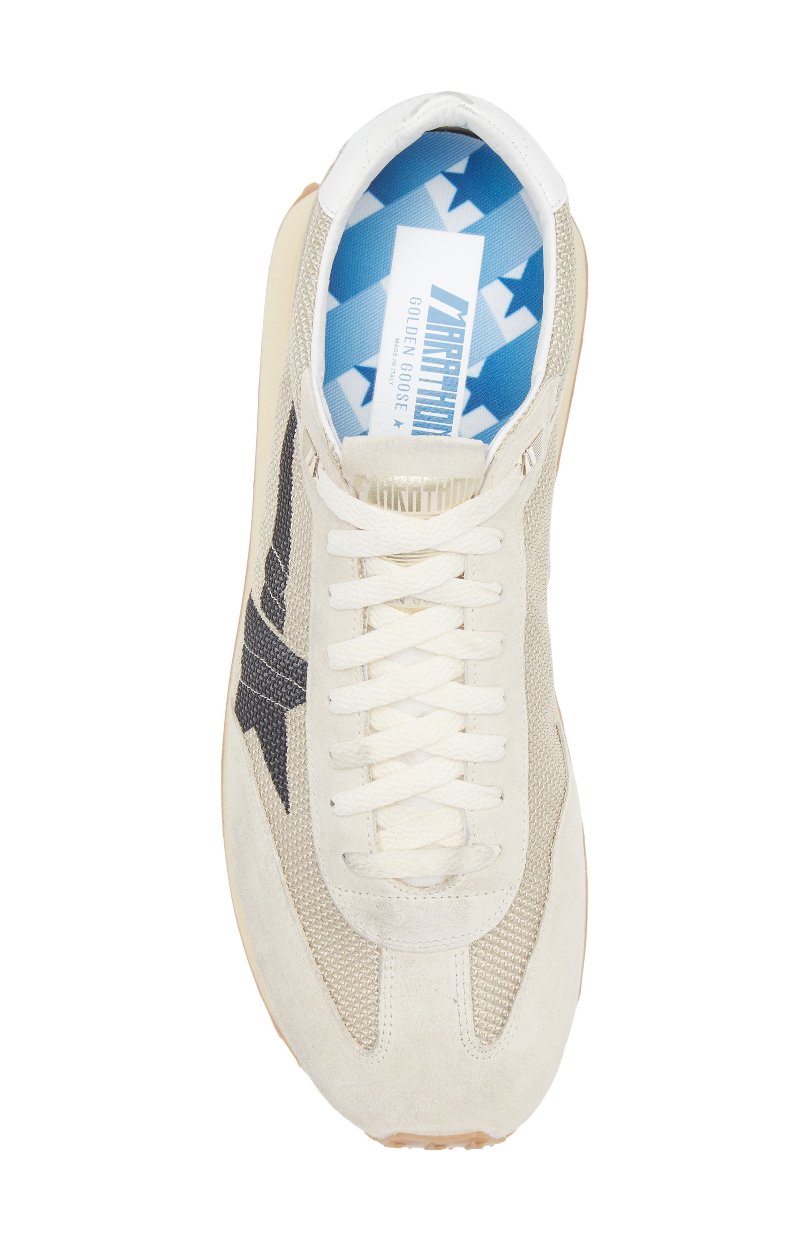 Golden Goose Running Marathon Sneaker, Alternate, color, Beige/Black
